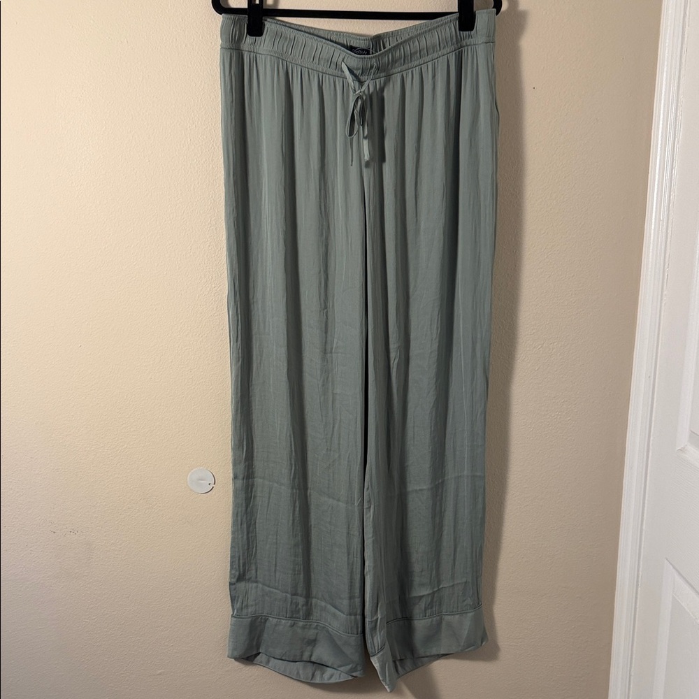 Gap Body Sage Green Satin Pajama Pants Size L